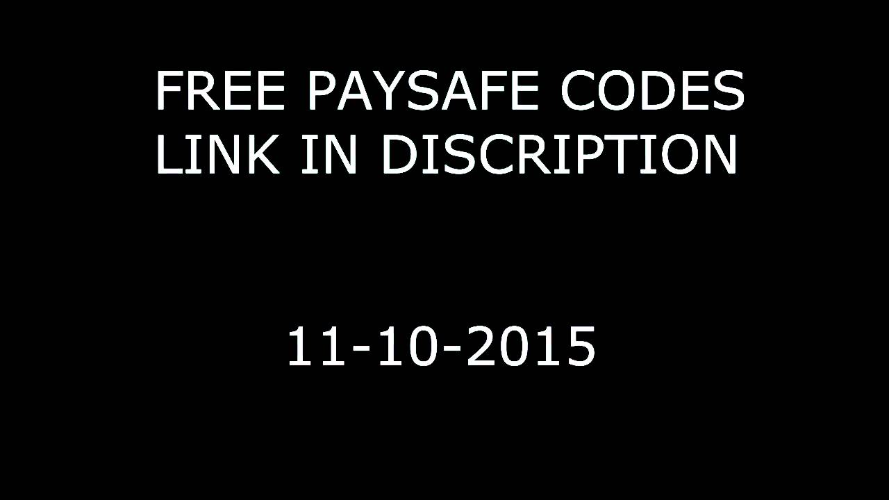 1. Free Paysafecard Codes Generator - wide 5